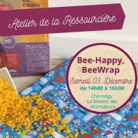 Bee Happy, Bee Wrap. Le samedi 3 décembre 2022 à Chennegy- La Maison des Alternatives. Aube.  14H00